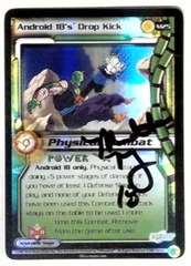 V1316: Android 18's Drop Kick: M25: LP: Android Saga: Signed/Autographed: Meredith Mccoy: Silver